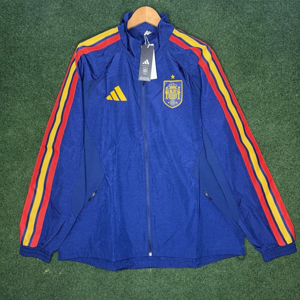 Sz L adidas Spain 2026 Home Anthem Jacket Men’s JZ2253 NWT